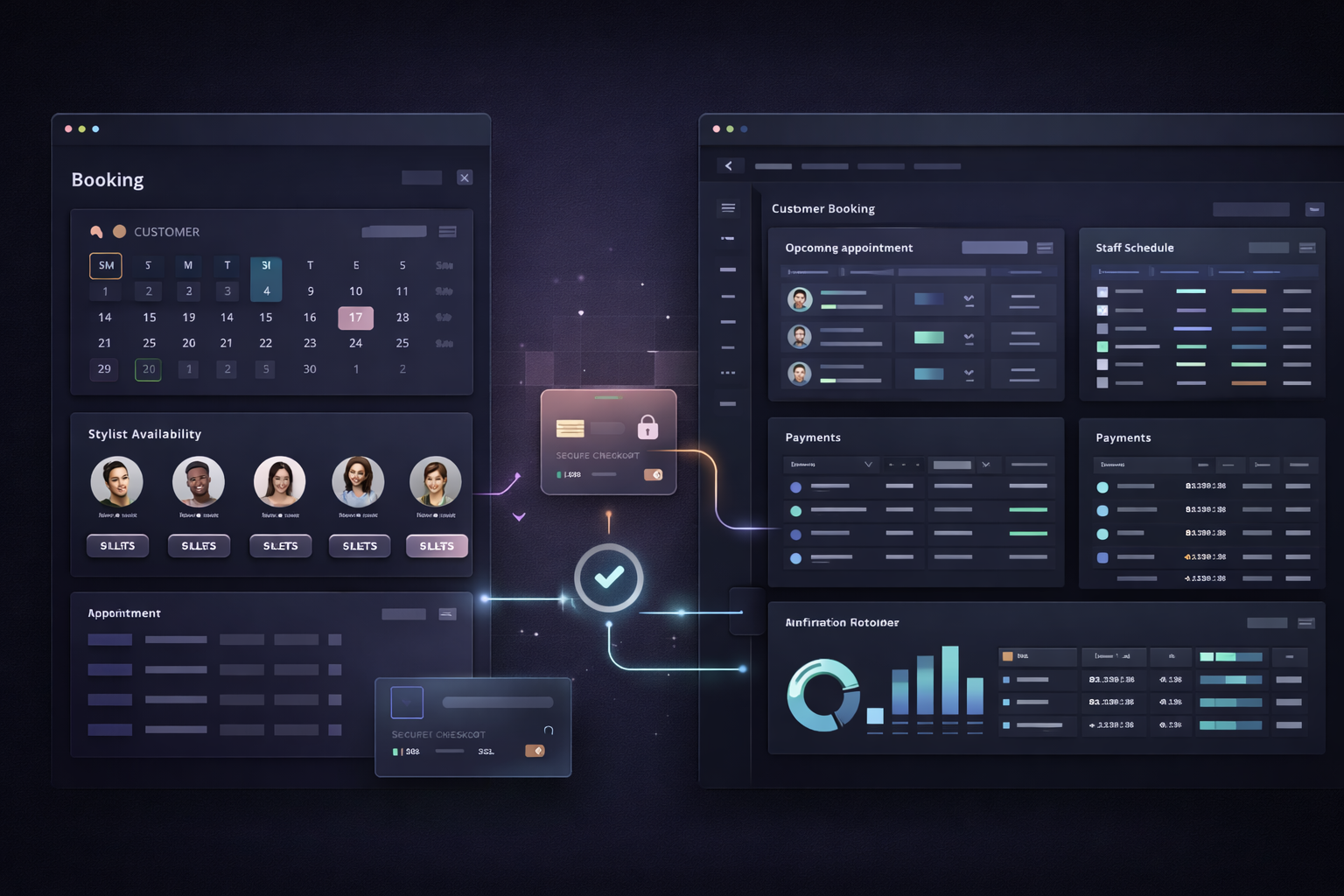Amaru Salons stylist booking and payment platform